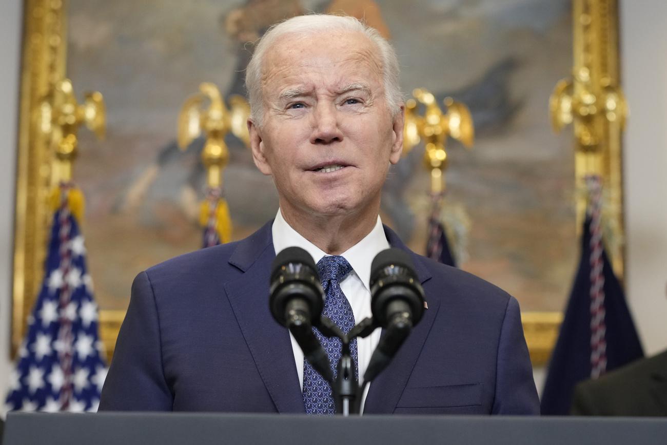 Le président américain Joe Biden. [Keystone - Susan Walsh / AP Photo]