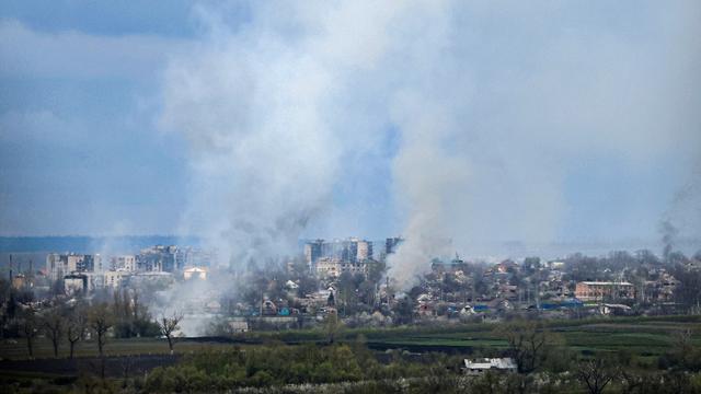 Samedi, la milice russe Wagner et les forces du Kremlin ont annoncé la prise de Bakhmout, mais la situation reste floue. [AFP - ANATOLII STEPANOV]