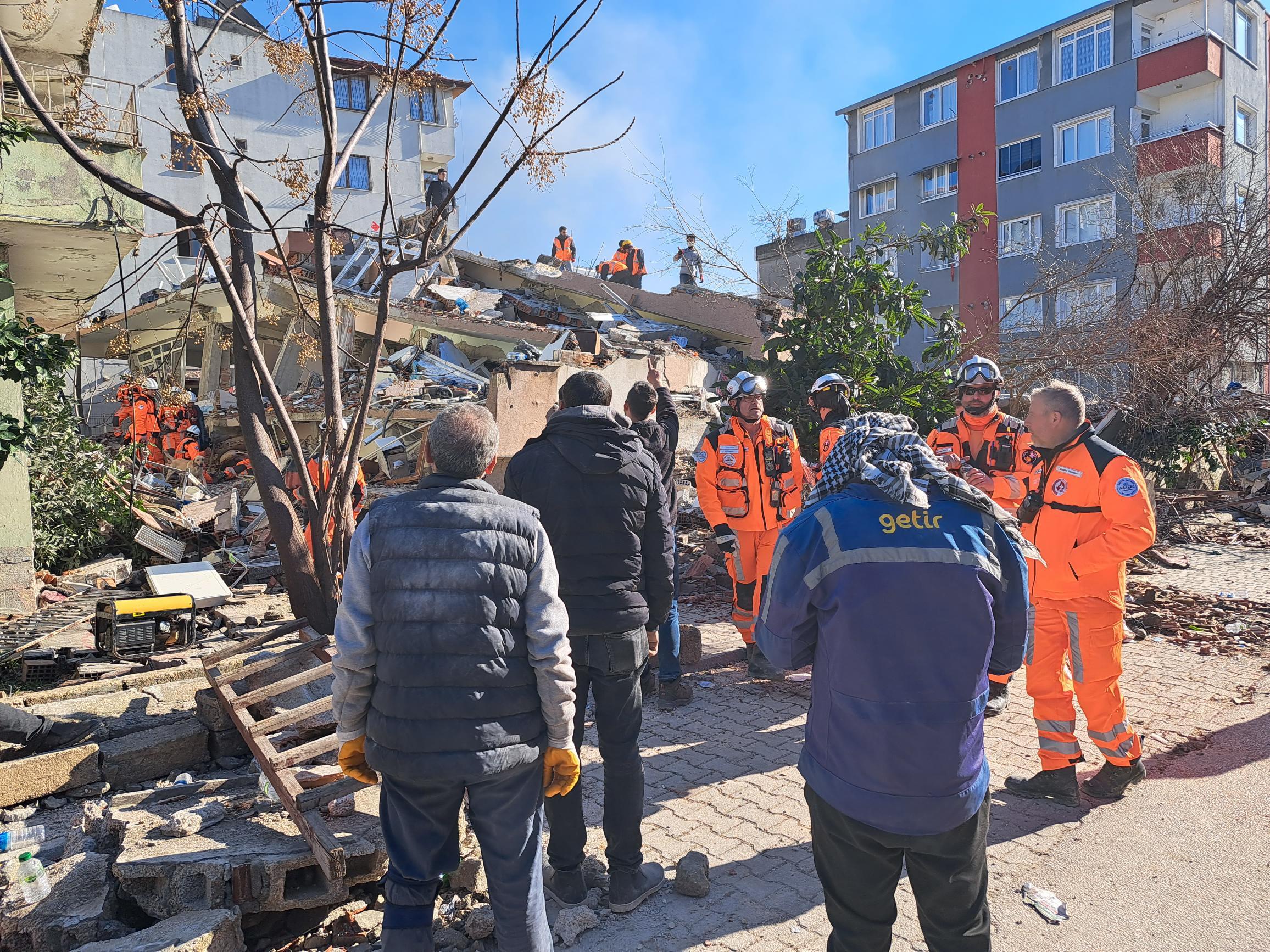 Opérations de sauvetage du corps suisse d’aide en cas de catastrophe à Hatay en Turquie