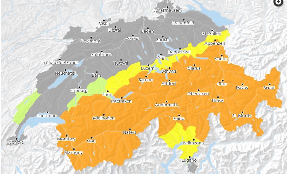 Les dangers d'avalanche mercredi 15.03.2023. [dangers-naturels.ch]