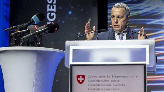 Ignazio Cassis annonce le décès d'un binational israélo-suisse [Keystone - Martial Trezzini)]