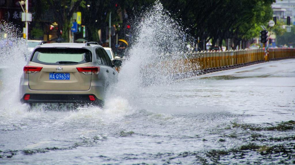 Les pluies diluviennes ont commencé à tomber dans la région de Pékin. [Xinhua via afp - Wei Peiquan]