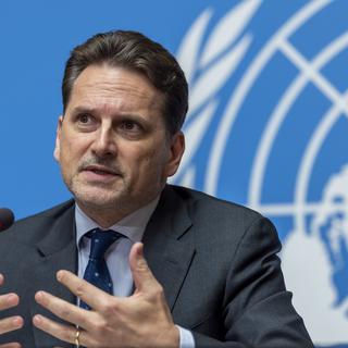 Pierre Krähenbühl, l'ancien commissaire général de l'UNRWA. [Keystone - Martial Trezzini]