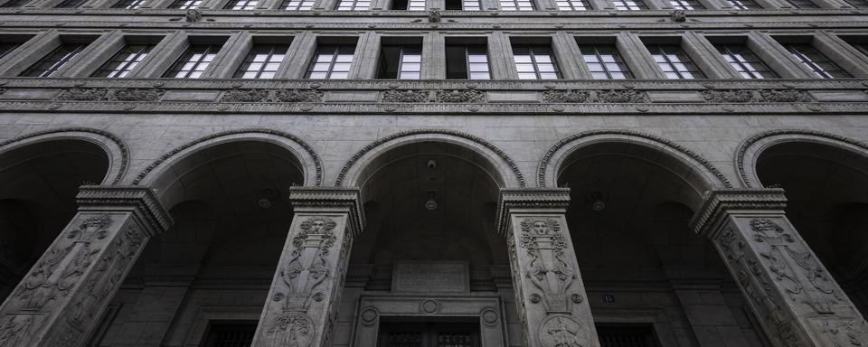 Façade de la Banque nationale suisse (BNS). [Keystone]