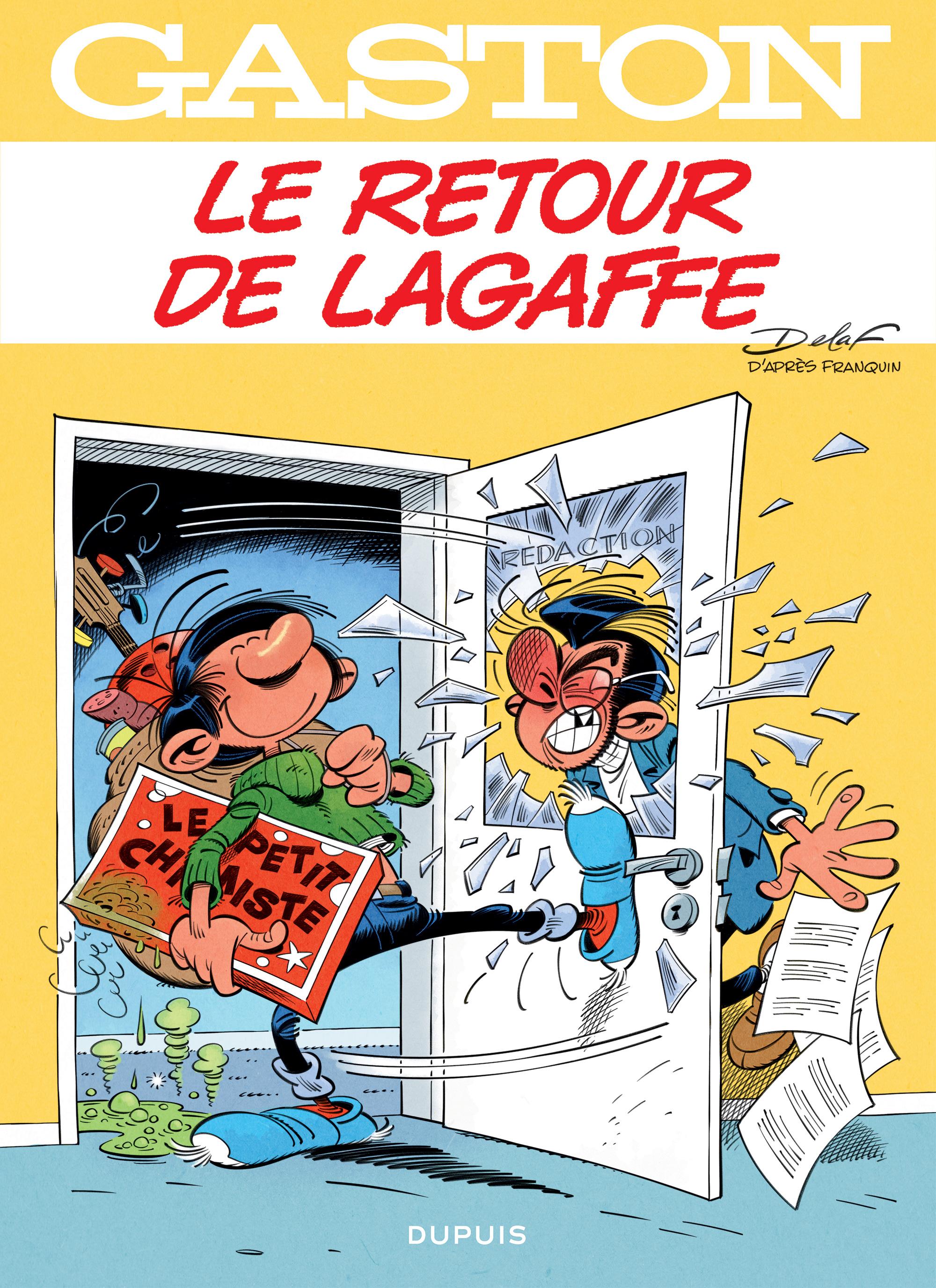 La couverture du 22e tome de Gaston Lagaffe "Le retour de Lagaffe". [Editions Dupuis]