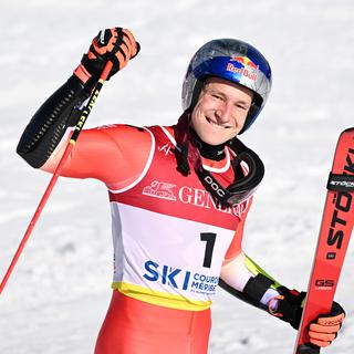 Marco Odermatt aux Mondiaux de ski 2023 à Courchevel. [APA/Keystone - BARBARA GINDL]