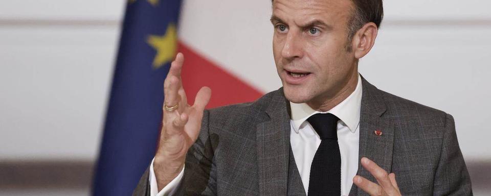 Le président français E.Macron viendra en Suisse pour une visite d'Etat les 15 et 16 novembre. [AP/Keystone]