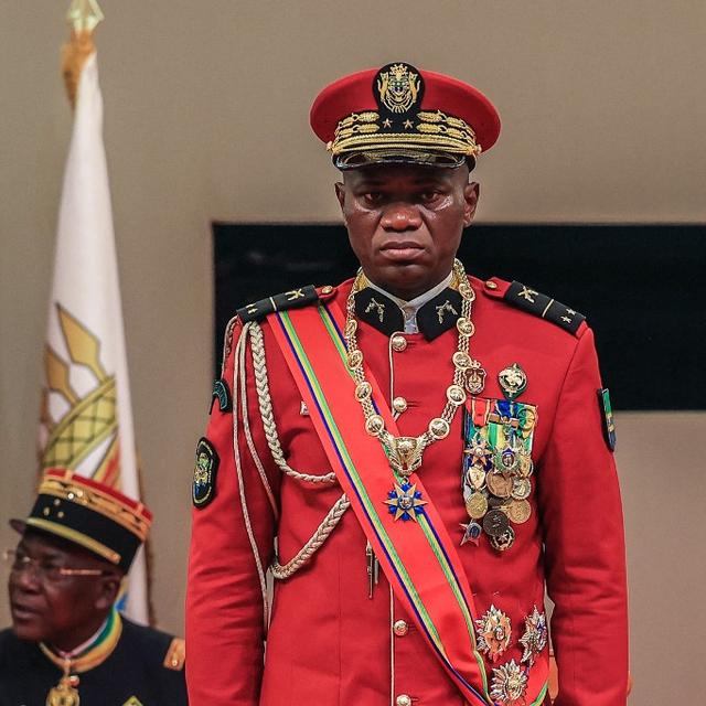 Le général Brice Oligui Nguema a prêté serment lundi comme président d'une "transition" dont il n'a pas fixé la durée. [AFP]