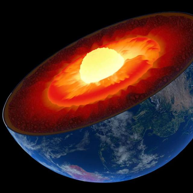 Le noyau central de la Terre est principalement constitué de fer et peu tourner séparément des parties externes de la planète. [Nature - Johan Swanepoel/SPL]