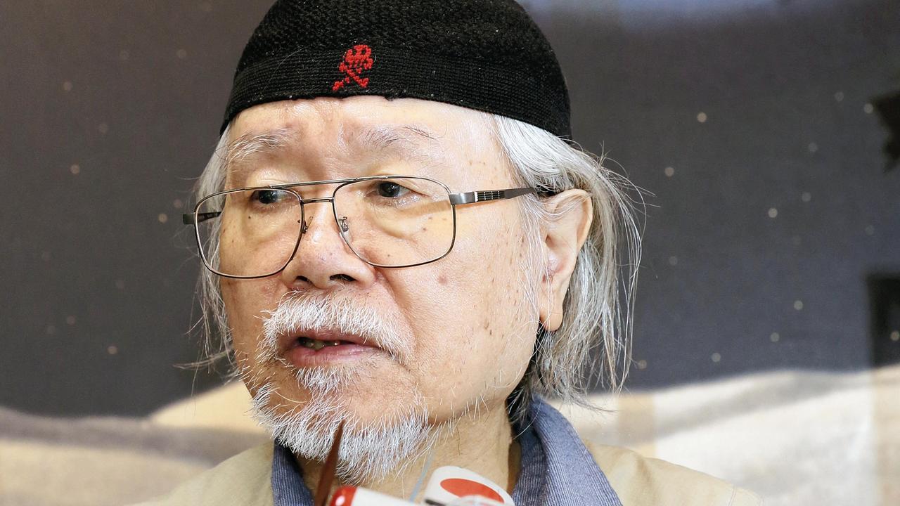 Le mangaka Leiji Matsumoto à Tokyo en juillet 2014. [AFP - Masanobu Nakatsukasa]