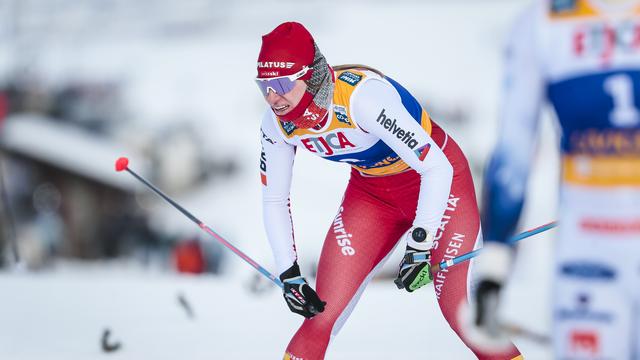 Nadine Fähndrich a perdu la tête de la Coupe du monde de sprint. [Federico Modica]