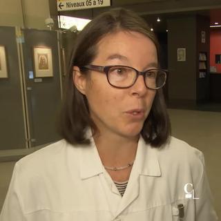 Laurence Senn, médecin cheffe de l’Unité Hygiène, Prévention et Contrôle de l'Infection au CHUV. [RTS]