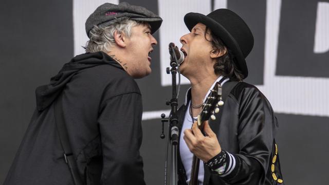 Le duo Pete Doherty et Carl Barat. [Keystone - ©Joel C Ryan / Invision / AP]