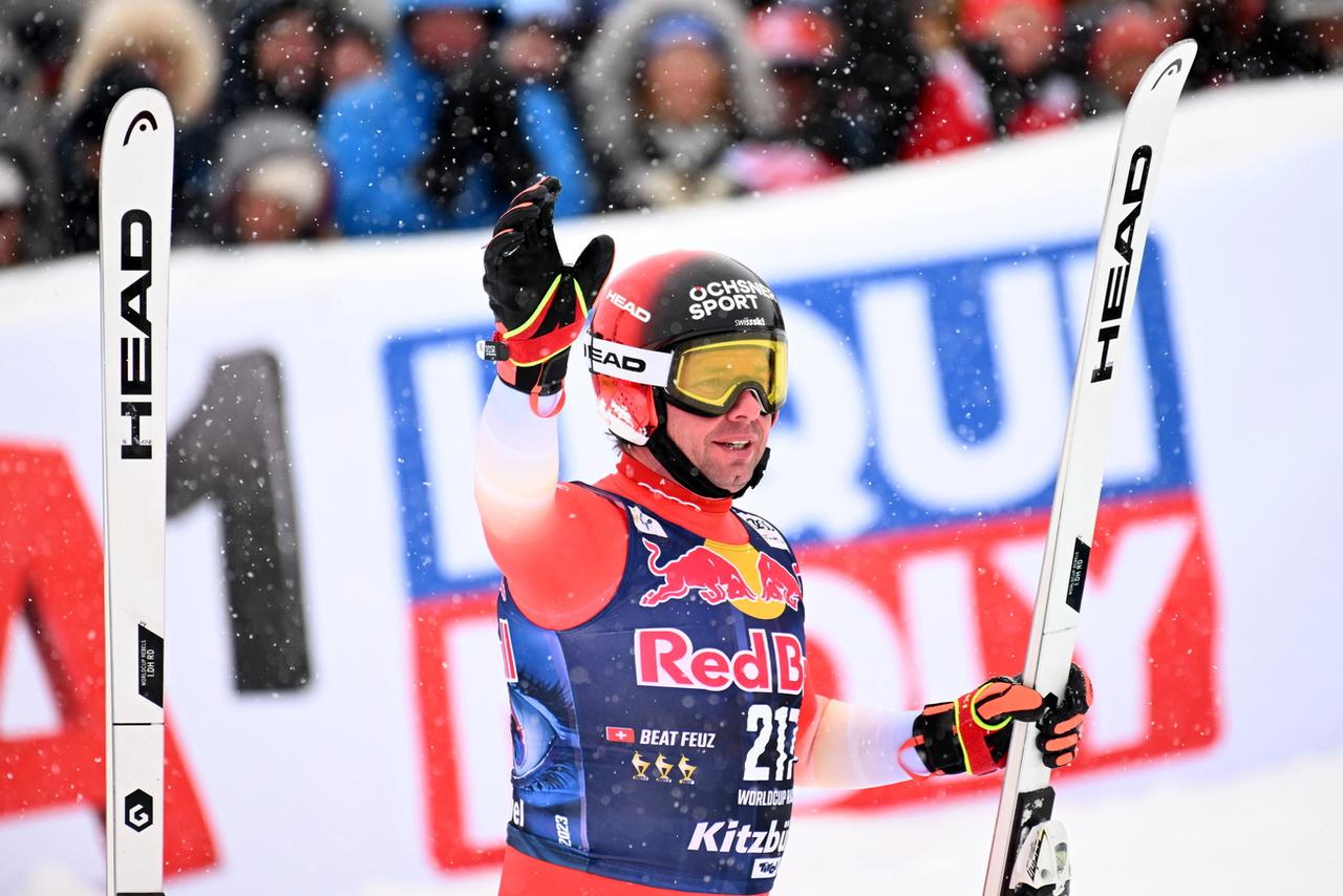 Beat Feuz a fait ses adieux au circle blanc. [KEYSTONE - EPA/CHRISTIAN BRUNA]