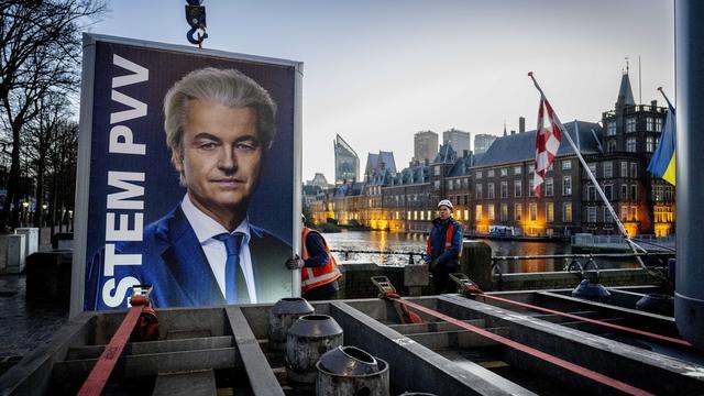 L'extrême droite au défi de réunir une coalition après sa victoire aux Pays-Bas. [Keystone - EPA/Robin Utrecht]