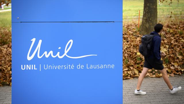 Le logo de l'Université de Lausanne. [Keystone - Laurent Gillieron]