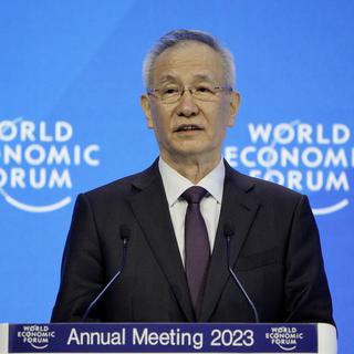 Le vice Premier Ministre chinois Liu He a rassuré son peuple quant à l'économie du pays lors d'un discours au WEF de Davos. [AP Photo/Keystone - Markus Schreiber]