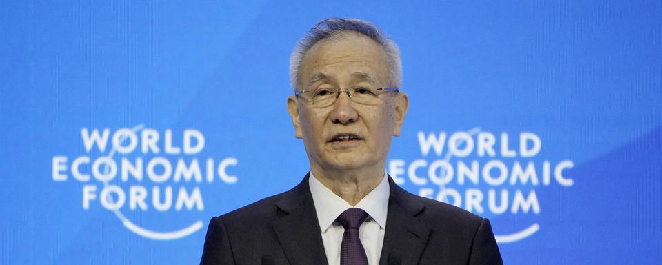 Le vice Premier Ministre chinois Liu He a rassuré son peuple quant à l'économie du pays lors d'un discours au WEF de Davos. [AP Photo/Keystone - Markus Schreiber]