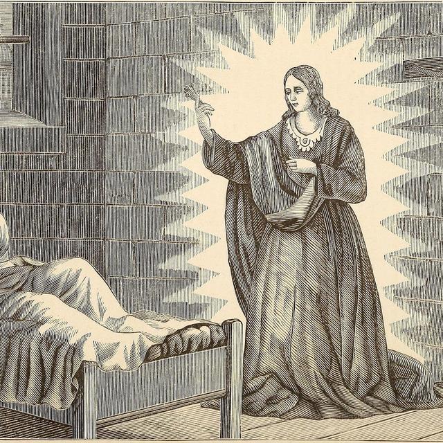 La pseudo apparition de la Vierge à un Dominicain de Berne en 1507 [domaine public - Jean-Henri Merle d'Aubigné]
