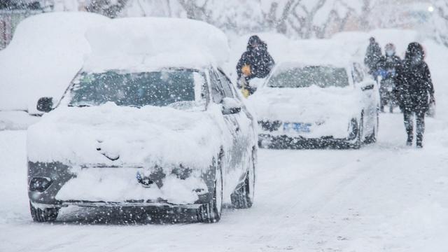 La Chine dans le froid et sous la neige, ici à Weihai, dans l'est du pays. [afp - STR]