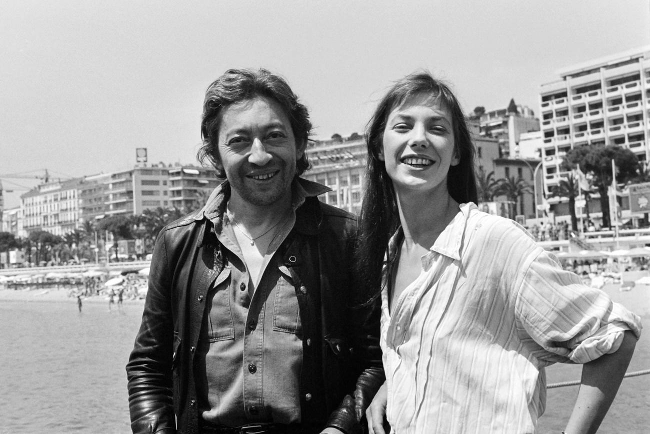 Serge Gainsbourg et Jane Birkin au Festival de Cannes en 1976. [Keystone - APA/AFP]
