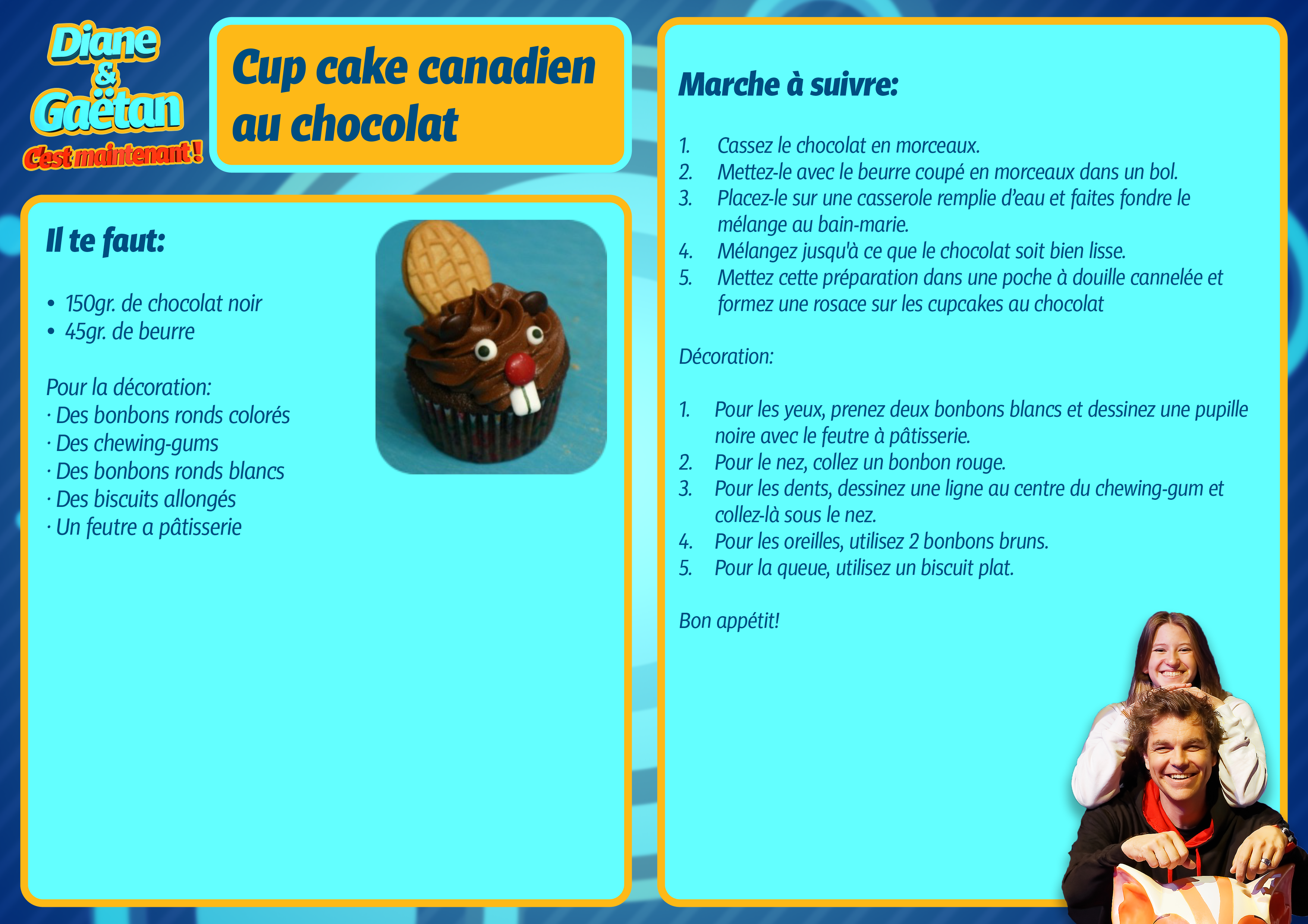 Cup cake canadien au chocolat [RTS]