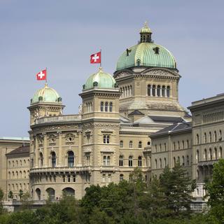 Le Palais fédéral à Berne. [Keystone - Peter Klaunzer]