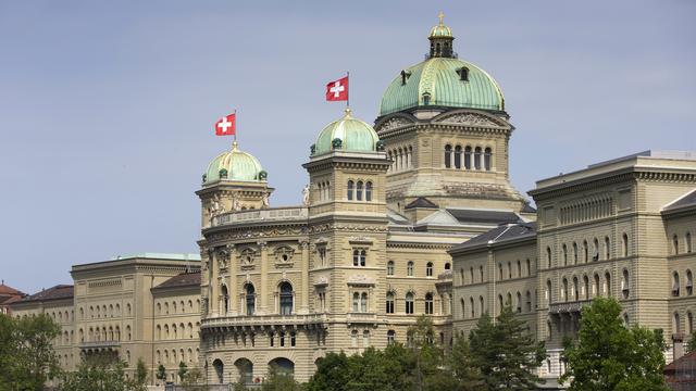 Le Palais fédéral à Berne. [Keystone - Peter Klaunzer]