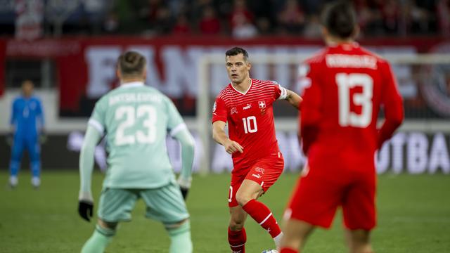 La 118e sélection de Granit Xhaka ne restera pas dans les annales. [Gian Ehrenzeller]