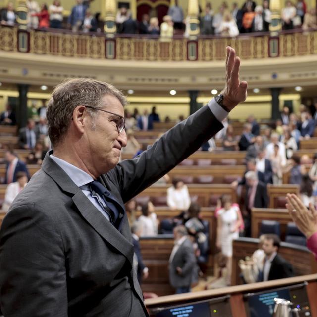 Le chef de la droite espagnole échoue à devenir le nouveau Premier ministre. [KEYSTONE - SERGIO PEREZ]