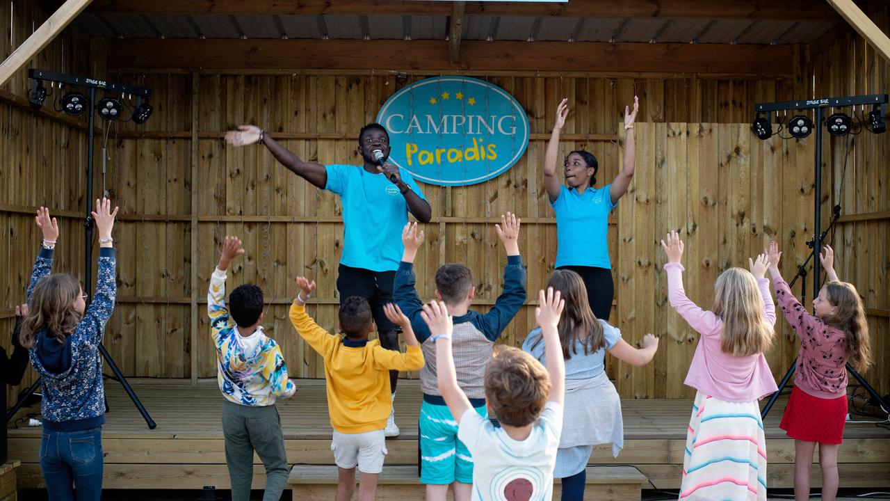 Une animation pour enfants dans le camping Bellevue en France. [AFP - Emmanuelle Pays/Hans Lucas]