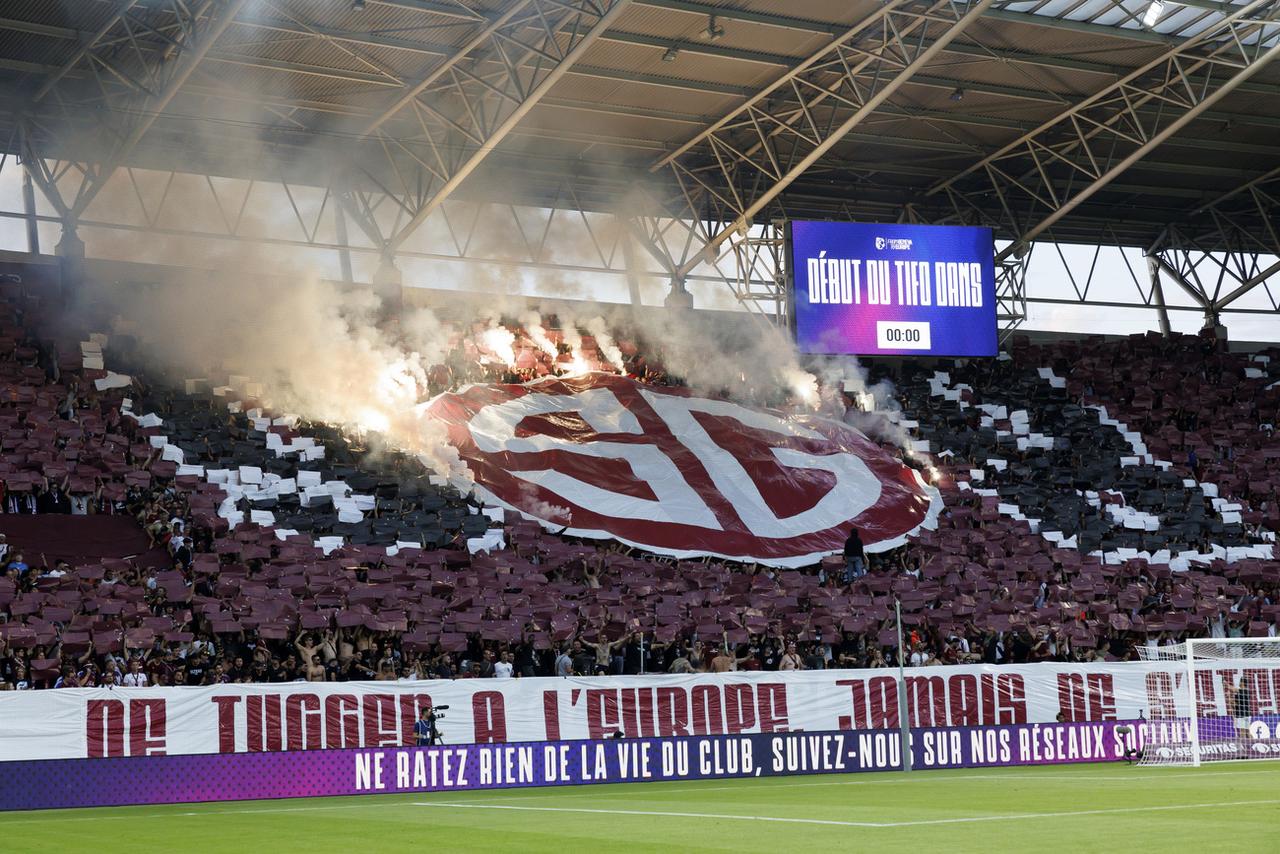 Le Servette FC a affronté les Rangers à guichets fermés, une première depuis 2003. [KEYSTONE - Salvatore Di Nolfi]