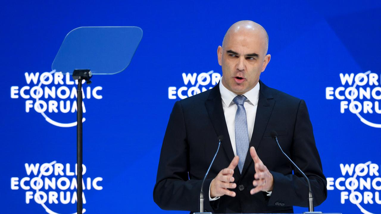 Comme en 2018, Alain Berset ouvrira le Forum économique mondial de Davos. [AFP - Fabrice Coffrini]