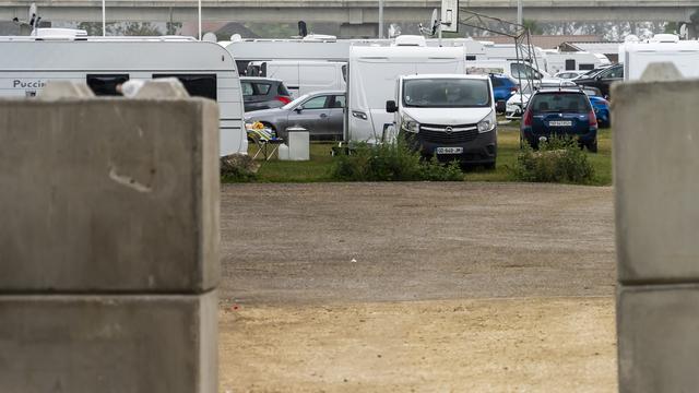 Les gens du voyage installés à Yverdon-les-Bains sommés de partir. [Keystone - Laurent Merlet]