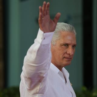 Le président cubain Miguel Diaz-Canel a été réélu à la tête de Cuba pour un second mandat. [Keystone - Ariana Cubillos / AP Photo]