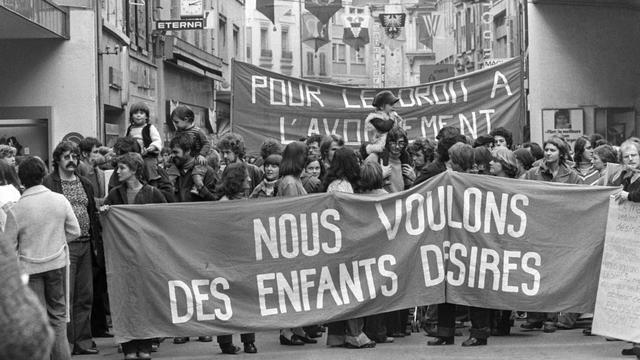 Journée internationale du libre choix à l’avortement. [Keystone]