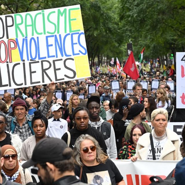 Manifestation contre les violences policières à Paris. [afp - Bertrand Guay]