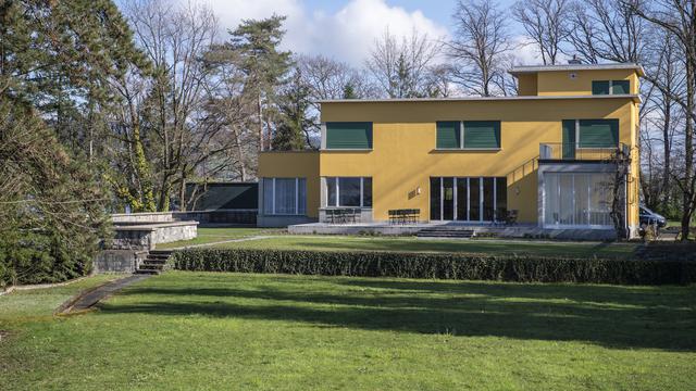 La Villa Senar du compositeur russe Sergei Rachmaninoff à Hertenstein (LU) a été rénovée et rouverte au public le 28 mars 2023. [Keystone - Urs Flueeler]