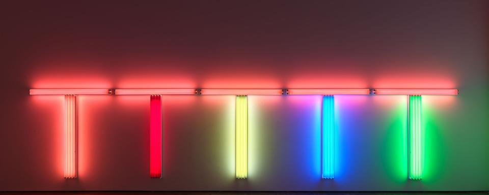 "Untitled (to Don Judd, colorist) 1-5" de Dan Flavin (1987). [DR - Alessandro Zambianchi]