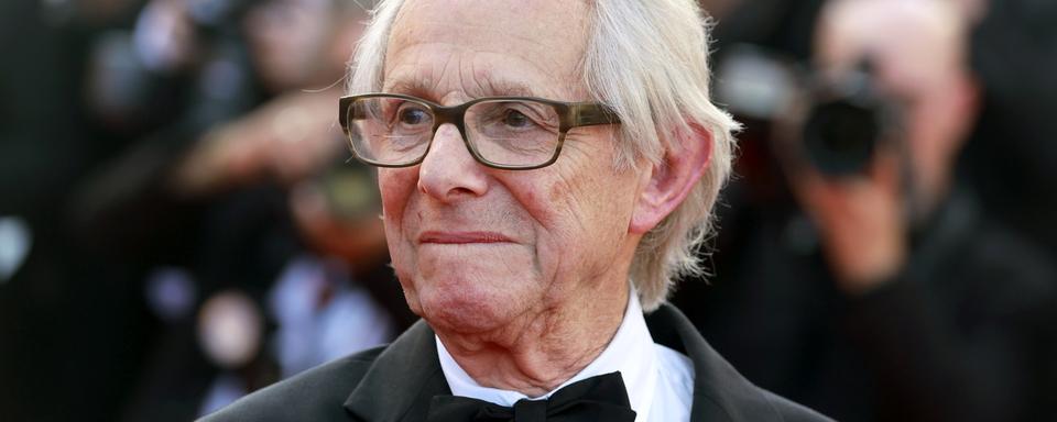 Le réalisateur britannique Ken Loach a présenté son film "The Old Oak" au 76e Festival de Cannes le 26 mai 2023. [Keystone - GUILLAUME HORCAJUELO]