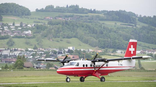 La cartographie 3D de Swisstopo, un travail minutieux réalisé en partie depuis les airs. [Keystone - Anthony Anex]