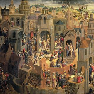 Les scènes de la Passion du Christ de Hans Memling (circa 1470). [Hans Memling - Domaine public]
