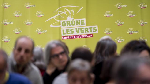 Les chances de succès d'une candidature Verte au Conseil fédéral sont faibles. [Keystone - Christian Merz]