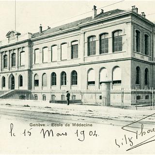 Loge de l'Ancienne école de médecine de Genève. [Albin Salamin]