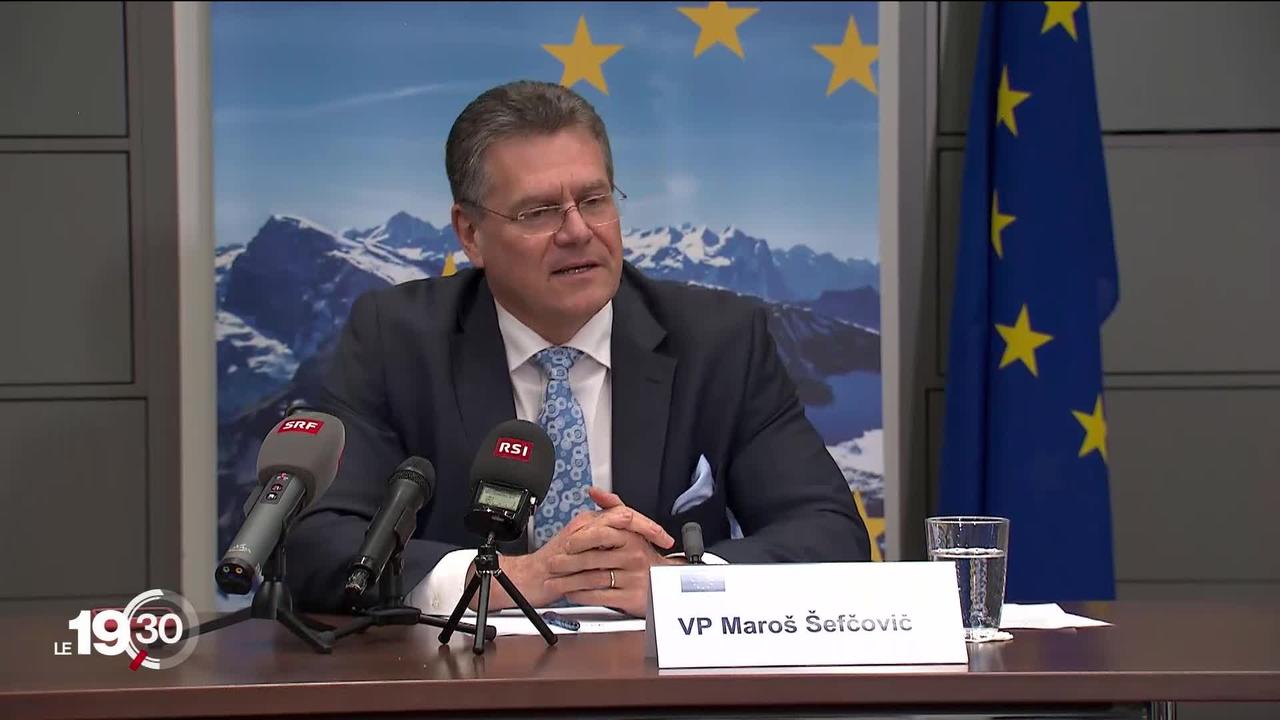 Maros Sefcovic, le vice-président de la Commission européenne, a poursuivi jeudi sa visite en Suisse. Il a rencontré les syndicats et les patrons à Berne.