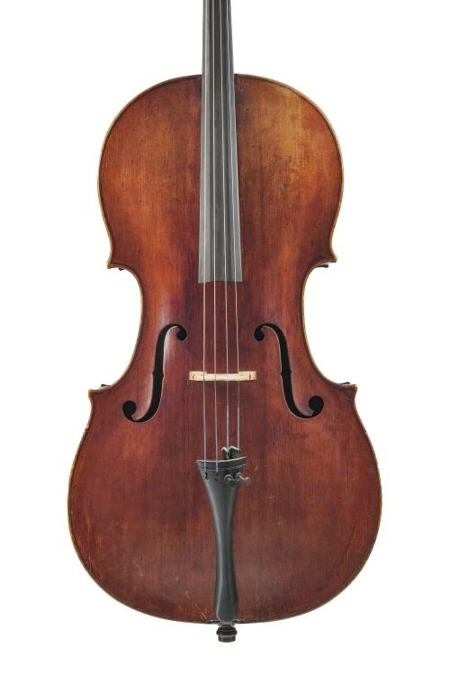 Un violoncelle allemand du 18ème siècle mis en vente par la maison Piguet. [Maison Piguet]