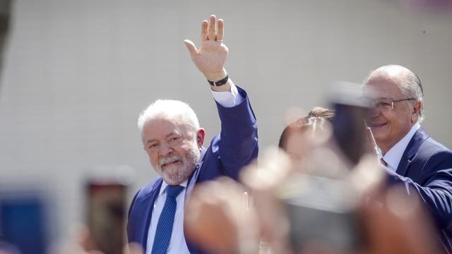 Lula a été investi président du Brésil pour la troisième fois. [Keystone - AP Photo/Gustavo Moreno]