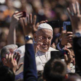 Le Pape François au Vatican pour célébrer la messe de Pâques. [AP Photo/Keystone - Alessandra Tarantino]