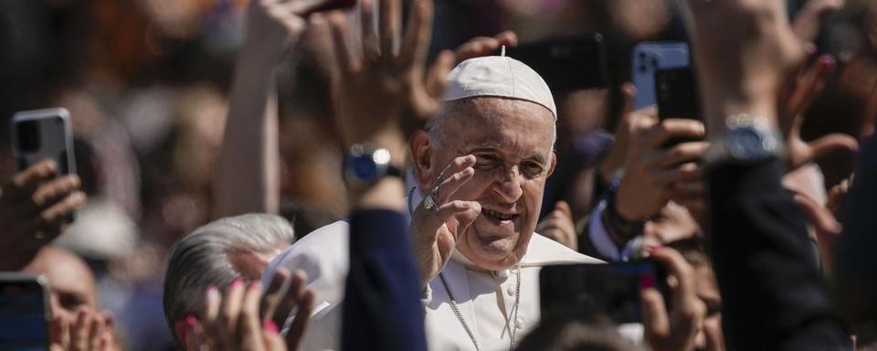 Le Pape François au Vatican pour célébrer la messe de Pâques. [AP Photo/Keystone - Alessandra Tarantino]