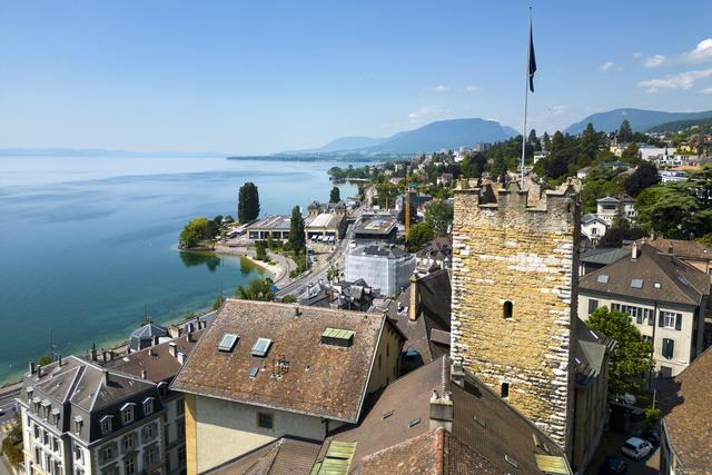 La Tour des Prisons à Neuchâtel. [Keystone - Laurent Gillieron]